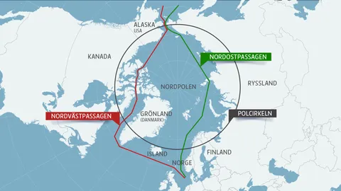 Farleden i Arktis som utmanar säkerheten och varför isbrytarna är så viktiga