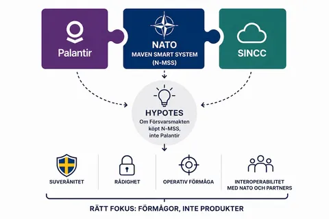 Tänk om Försvarsmakten inte köpt Palantir – utan Natos Maven Smart System?